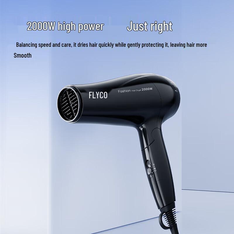 Flyco FH6231 2000W Fast Drying Hair Dryer CN plug (adapter included)