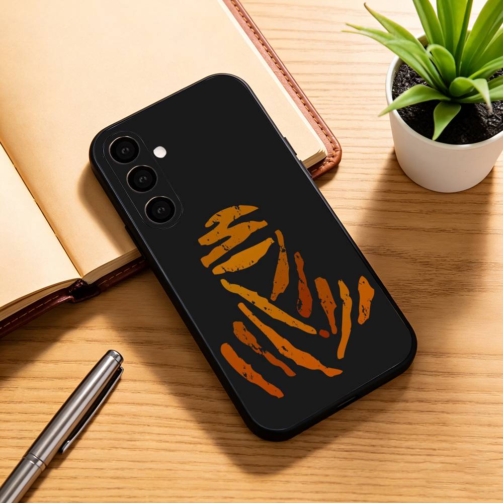 R-rally D-dakar логотип Чехол для телефона Черный Силиконовый Мягкий Для Samsung Galaxy A73,A72,A71,A70,A53,A52,A51