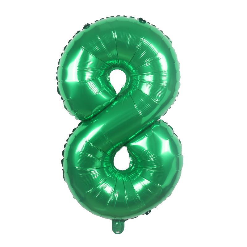 32-дюймовые зеленые большие воздушные шары с цифрами 0 1 2 3 4 5 6 7 8 9 для детей, день рождения, годовщина свадьбы, фигурные воздушные шары, подарок