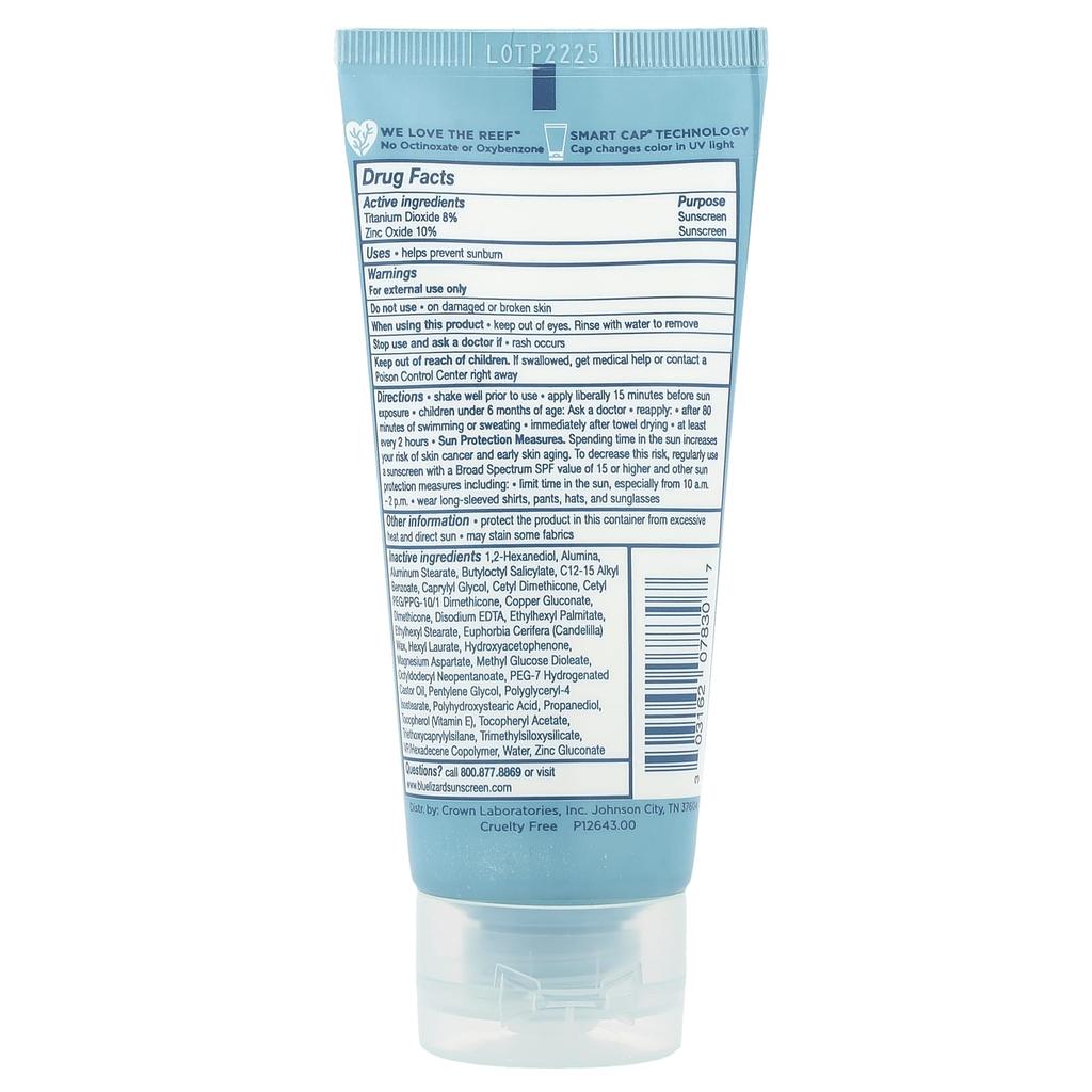 Blue Lizard Australian Sunscreen Спортивный минеральный солнцезащитный крем, SPF 50, 89 мл (3 жидких унции)