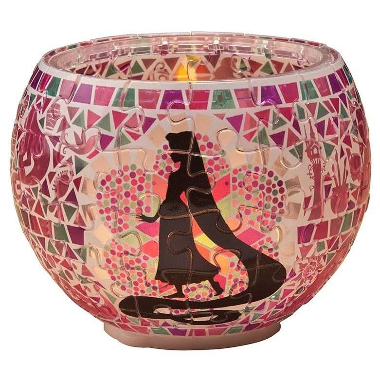 Yanoman 80-piece jigsaw puzzle lampshade Disney glass mosaic Rapunzel (10x14.7cm) 2201-39 piece request postcard dedicated LED base included.