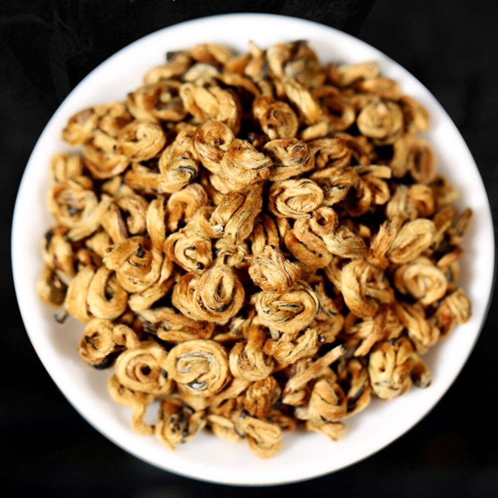 Черный китайский чай Yunnan Golden Spiral, черный китайский чай Dianhong Red Single Bud, 250 г
