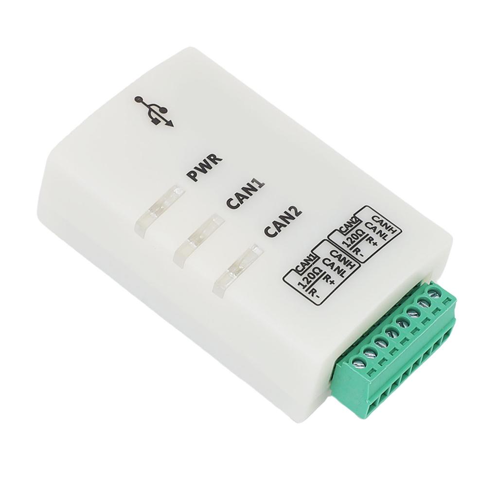 USB to CAN 2A Adapter Dual Channel CAN Bus Analyzer Intelligent Converter Debugger with Isolation for Automotive