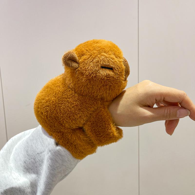 Капибара Браслет-хлопушка Плюшевая кукла-марионетка на руку