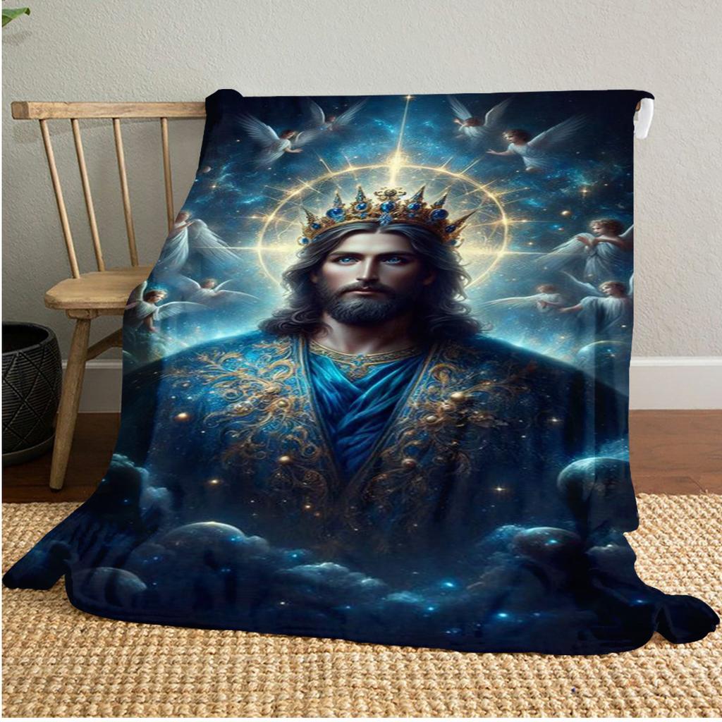 Virgin Angels Throw Soft Comfortable All Seasons Blanket Perfect Gift Couch Office Nap Outdoor Travel Blanket