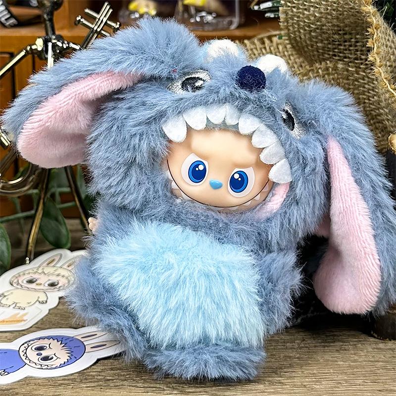 Для 10 см LABUBU Одежда Плюшевый летающий дракон Наряд для Labubu4.0 одежда набор динозавра украшение замена DIY игрушка аксессуары