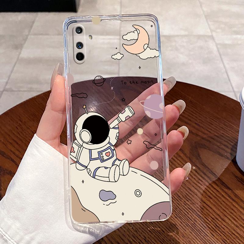 Гелевый чехол для Realme C3 Capa Realme C3i Funda Прозрачный силиконовый Мягкий ТПУ Задняя крышка Милый Кот Кролик Сердце Защитный чехол Coque