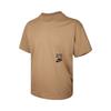 Logo Letter Breathable Drop Shoulder Short Sleeve T-Shirt Men T-Shirts Brown HJ0775-297