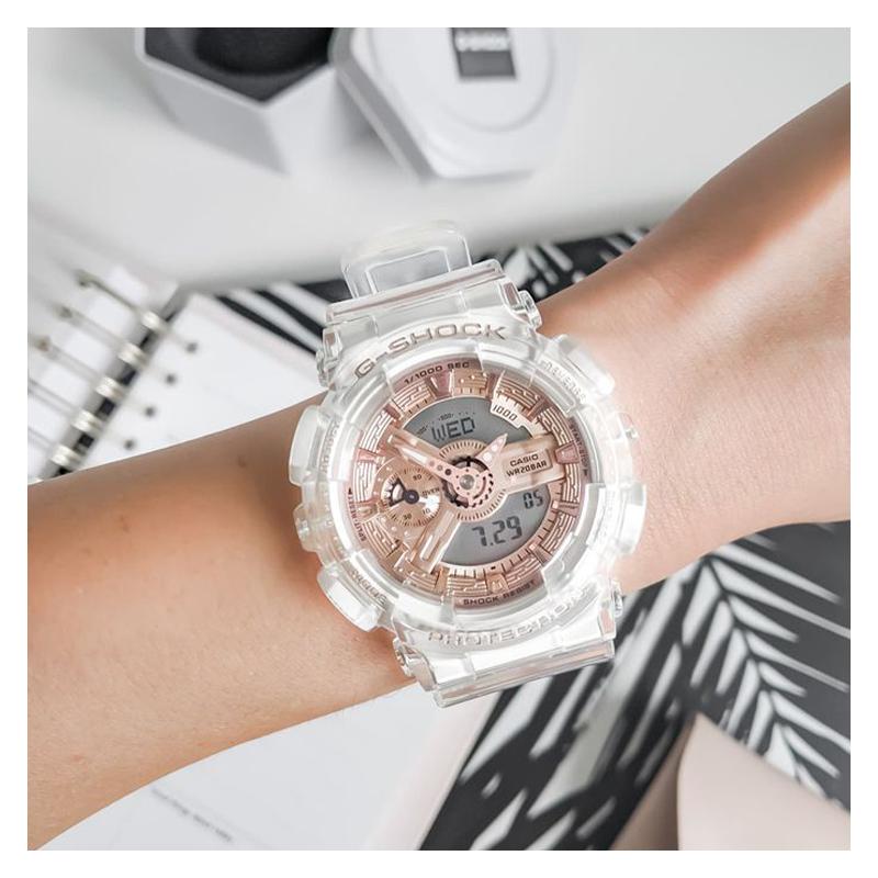 Casio Серия часов-GAGMA классический циферблат с двойным дисплеем и стрелками, кварцевый механизм, полимерный ремешок, японские и корейские часы, GA-400SK-1A9PRS&GMA-S120SR-7A