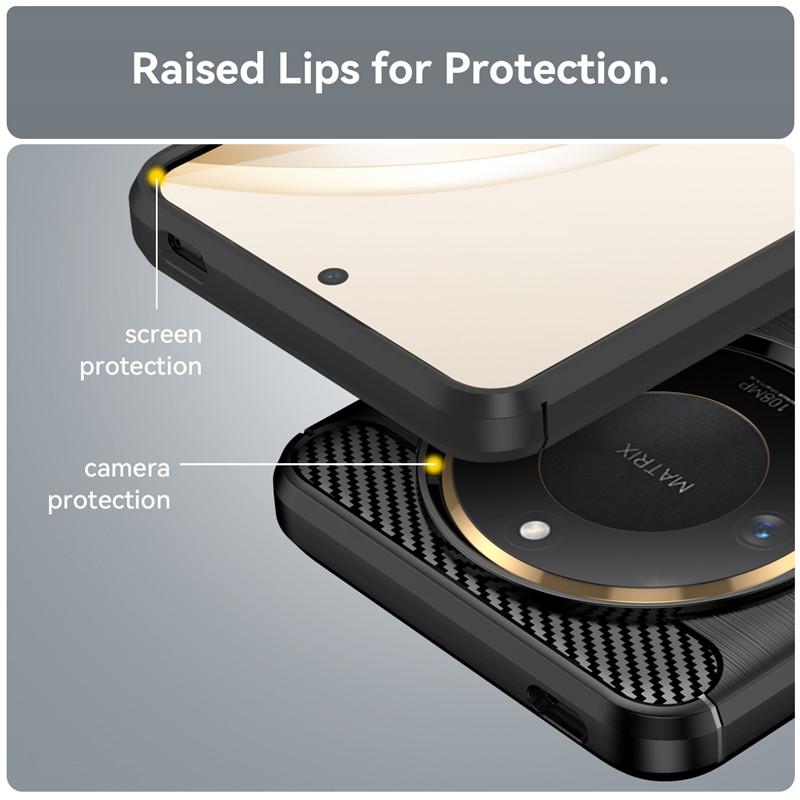 For Honor X60 Case For Honor X60 Cover 6.8 Inch Shockproof Soft Silicone Protective Bumper For Honor X60 Fundas