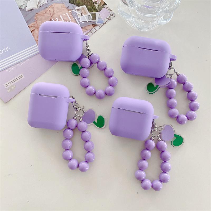 Ins тюльпан бусинная цепочка для защитного чехла AirPods pro1 поколения, чехол для bluetooth-гарнитуры Apple поколения 1 pro1