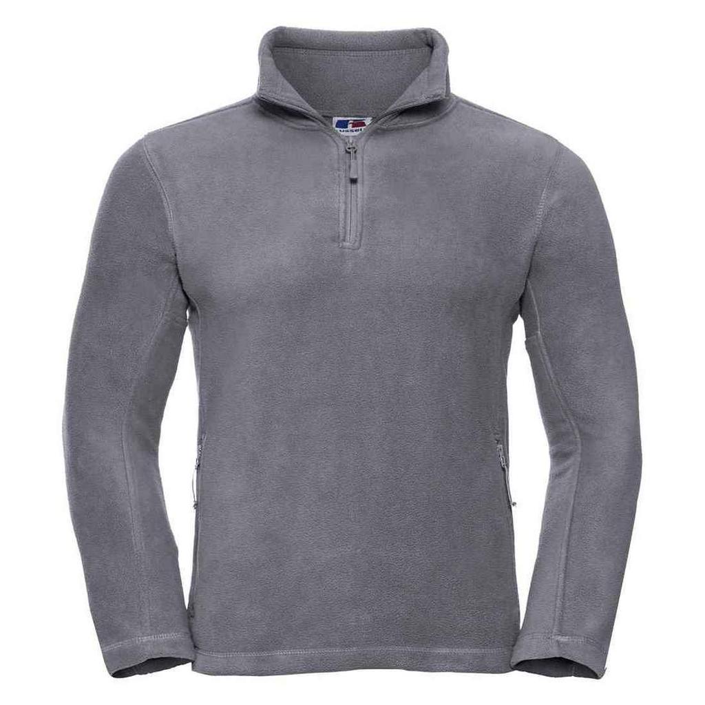 Russell Mens Quarter Zip Outdoor Fleece Top