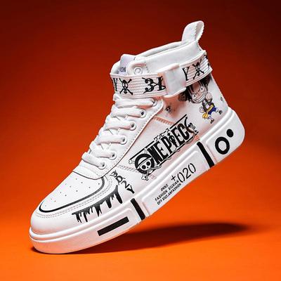 Обувь для родителей и детей, цельная мужская обувь для бега, высокие кроссовки в стиле аниме для мужчин, повседневная обувь, повседневная обувь для прогулок