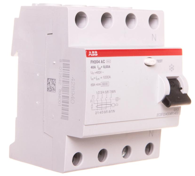 Wyłącznik Różnicowo-Prądowy 4P 40A 30Ma Ac Fh204 Ac-40/0,03 2Csf204002R1400