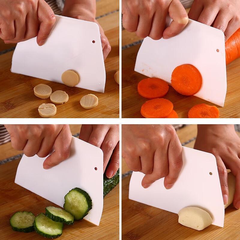 Plastic Baking Scraper & Dough Cutter Set