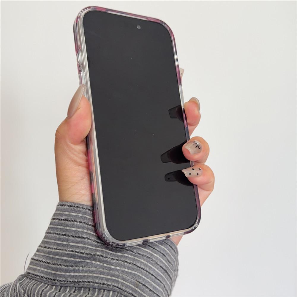 Чехол-подставка с леопардовым принтом «Spicy Girl» для Apple: Защита от падений, Матовое покрытие, Подходит для 16 Pro Max, 14 Pro, 13, 17 Pro