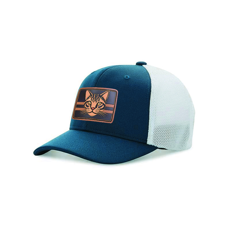 Custom 6 Panel Baseball Personalized Mesh Caps Custom Animal Patch Two-Tone Trucker Hats for Men