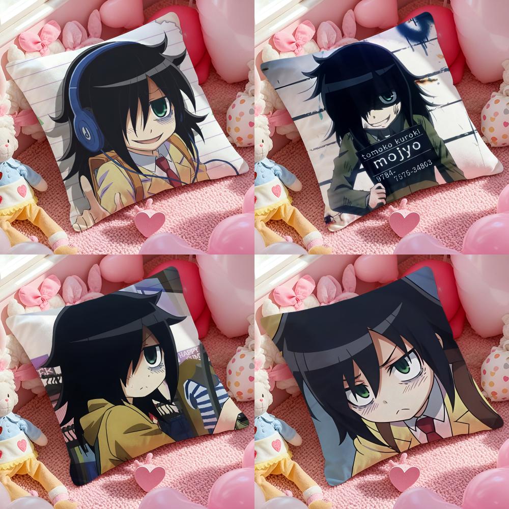 K-Kuroki T-Tomoko Наволочка Противопылевой клещ Наволочка Невидимая молния Шелковистый короткий плюш Чехол на подушку дивана