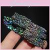 Natural Specimen Colorful Silicon Carbide Ornaments Peacock Color Stone Crystal