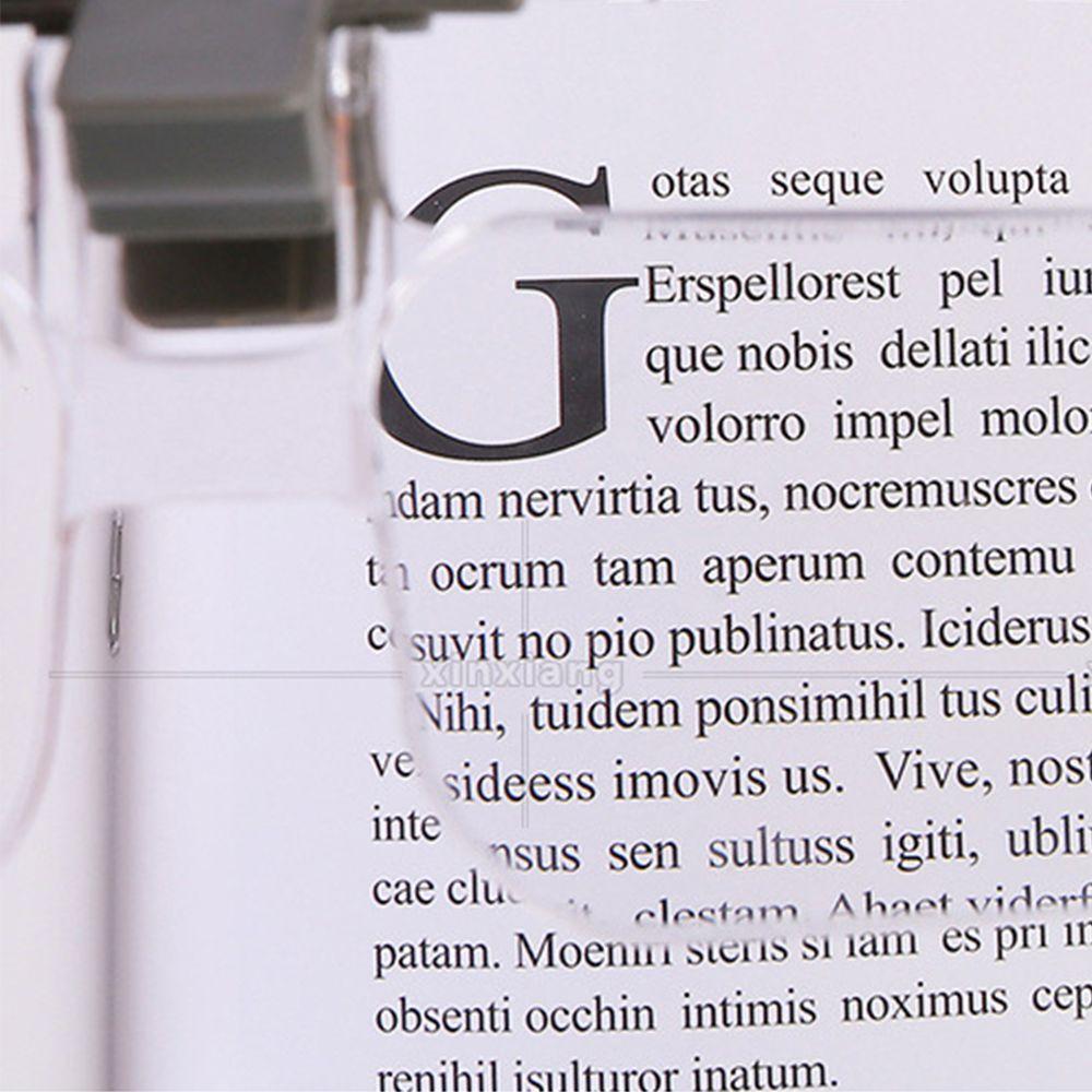 Для рукоделия, чтения карт, 2-кратные легкие увеличительные очки, лупа с клипсой