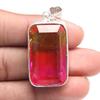 Pendant Bio Tourmaline Quartz Gemstone Valentine'Day Gift Silver Jewelry 2"
