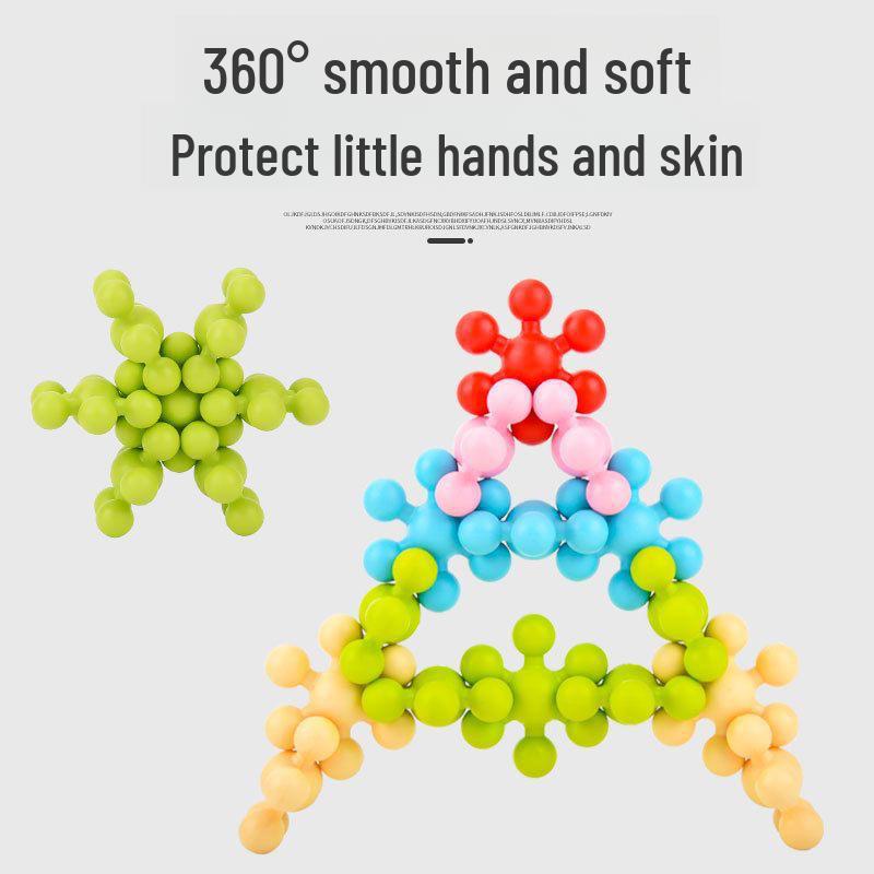 Конструкторы для сборки цветка сливы для раннего образования в детском саду - развивающие игрушки для детей 3-4 лет.