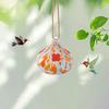 Hummingbird Feeder Outdoor Glass Hanging Feeder Ant And Bee Resistant Multicolor Bird Feeder Garden Decor Gift for Women
