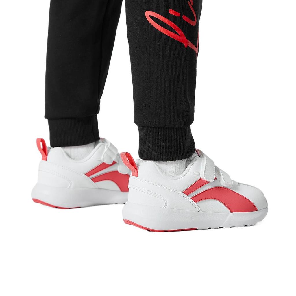 Li Ning YOUNG Sportlife Искусственная кожа Детская повседневная обувь Стандартный Белый/Фужун Красный Дети возрастом от 3 до 7 лет YKAP148-6