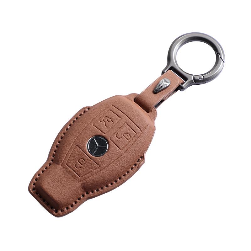 Mercedes-Benz Key Case - Genuine Leather for GLC, GLE, C-Class, E-Class