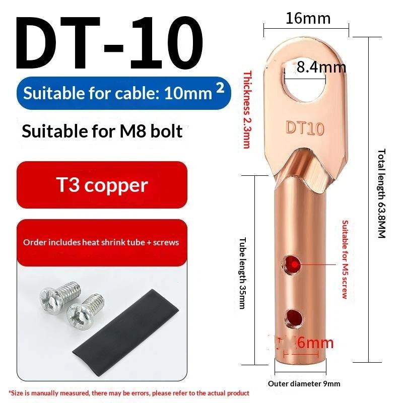 Copper Cable Joint Screw Fixed Copper Aluminum Transition Wire Lug for RV Electrical System Modification Work