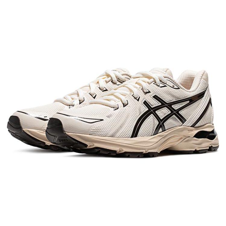 Asics Gel-Flux CN Удобные сетчатые кроссовки из синтетической кожи с низким верхом для повседневной ходьбы Женские кроссовки Белые Черные 1012B464-100