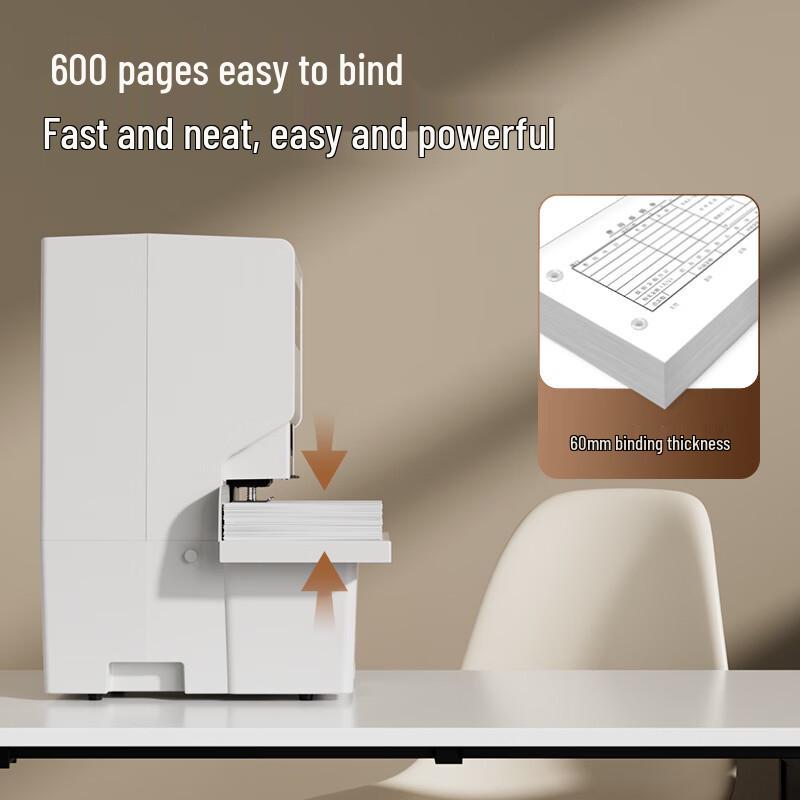 Deli Automatic Financial Binding Machine CN plug (adapter included)