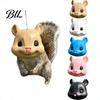 Squirrel Food Dispenser Mouse Head Feeder, Outside Hanging Big Funny Nut Feeder Animal Face, Wildlife Feeding Station for Backyard Garden Patio Porch