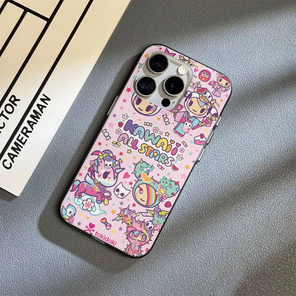 Модный бренд T-Tokidoki Для IPhone 17 16 15 14 13 12 11 Pro Max Plus Pro Прозрачный чехол для телефона Нескользящий корпус
