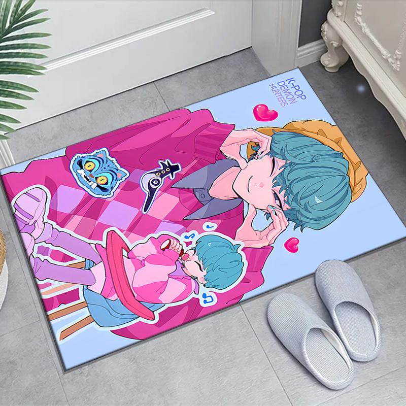 1pc KPop Demon Hunters31 Design Area Rug - Non-Slip, Soft & Cozy Floor Mat for Living Room, Bedroom, Office - Indoor/Outdoor Decorative Carpet