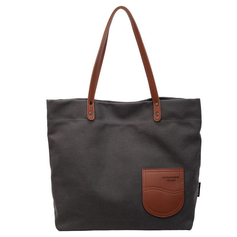 Вместительная сумка-тоут, простая и легкая наплечная сумка, женская осенняя новая повседневная наплечная сумка