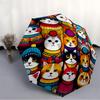 1pc Cat Winter Automatic Open/Close Umbrella, Portable Folding Umbrella for Travel, Themed Events,