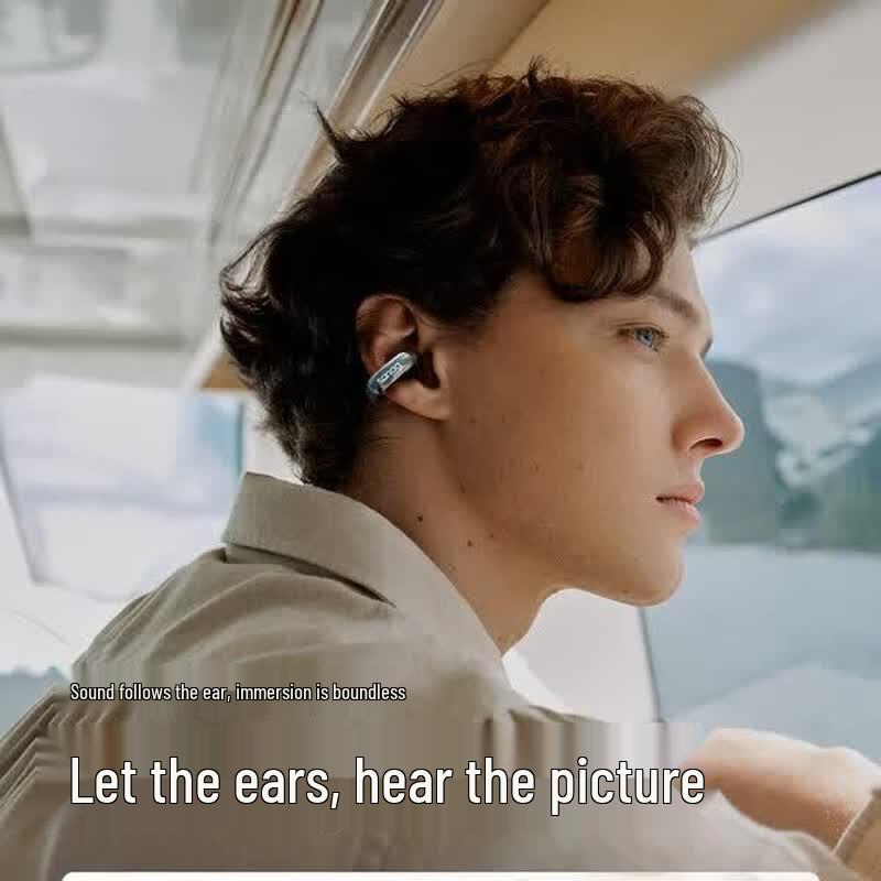 Saina S9S AI Беспроводные спортивные наушники с открытыми ушами на клипсе Bluetooth