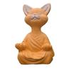 Resin Cat Meditation Decor for Home Office Desktop, Pastoral Style