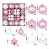 44 Count Christmas Balls for Tree Decor, Shiny Hanging Ornaments Collection