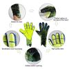 1 Pair Rubber Kids Goalie Gloves Finger Protection Goalkeeper Gloves   Play Football