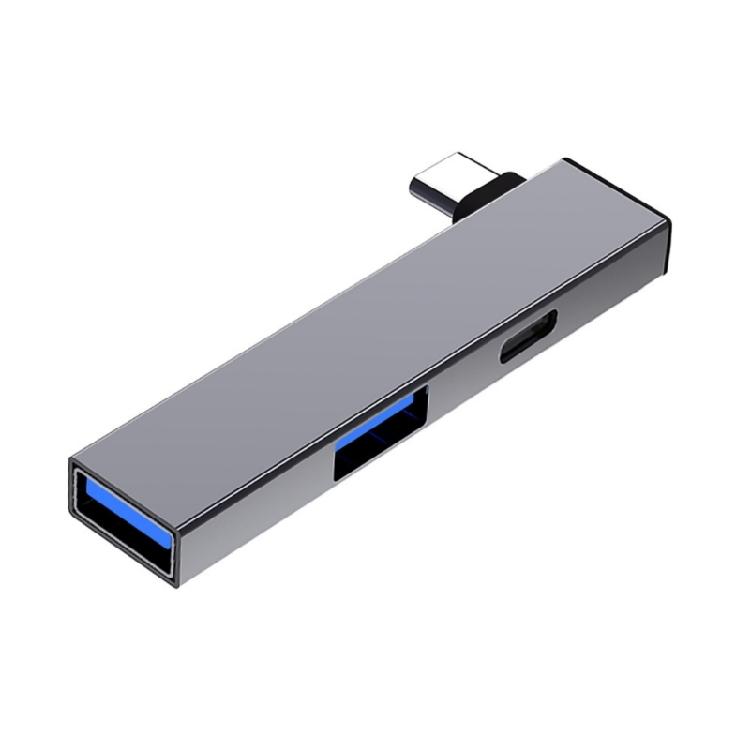 USB-C хаб USB-C разветвитель Type-C на Type-C и 2 порта USB Адаптер с функцией Plug and Play для всех платформ