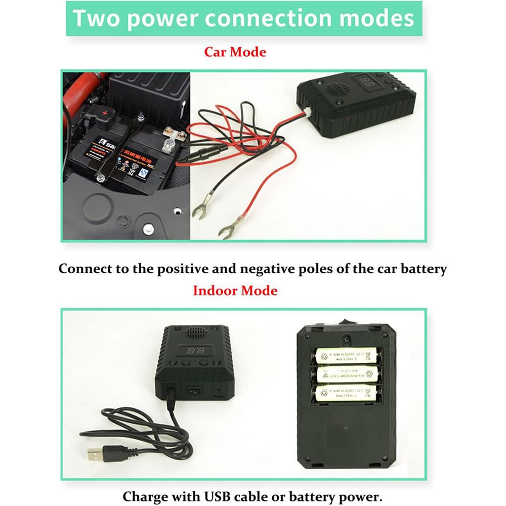 Автомобильный ультразвуковой отпугиватель мышей с ультразвуком и светодиодными стробоскопами