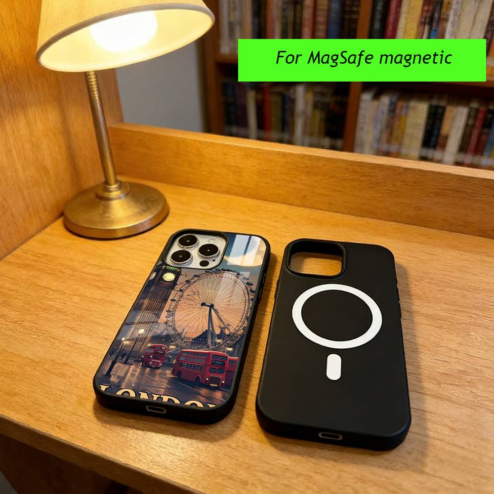 Big Ben Tower Bridge Phone Case For iPhone17,16,15,14,13,12,11 Plus,Pro Magnetic For Magsafe Wireless Charging