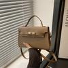 New Trend Bag Women's Versatile Handbag Fashion Retro Kelly Bag One Shoulder Crossbody Small Square Bag