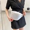 Прозрачная поясная сумка Желейная сумка ПВХ Сумка через плечо Женская однотонная сумка на плечо Сумка на грудь