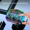Автомобильный Bluetooth FM-передатчик Dual USB 3.1A TypeC PD Быстрое зарядное устройство Прикуриватель Радио MP3-плеер Музыкальный плеер Handfree Call Автомобильный комплект с цветным рассеянным освещением