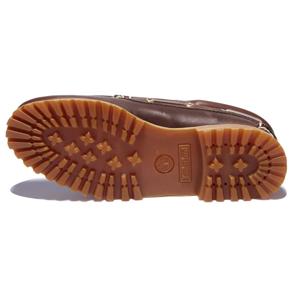 Timberland 3 Eye Boat Casual Leather Shoes Low Top Men Shoes Dark-Brown 30003020