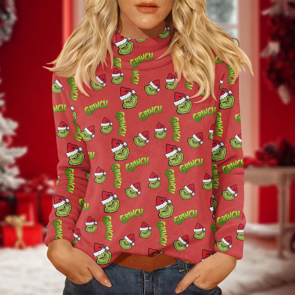 Women's Daily Casual Long Sleeve Mid Collar Top