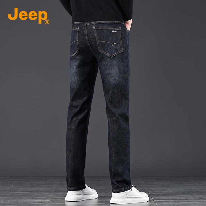 Jeep Мужские джинсы прямого кроя в стиле business casual